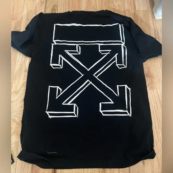 Off-White 3D Arrow Short Sleeve Ordinary Version Black